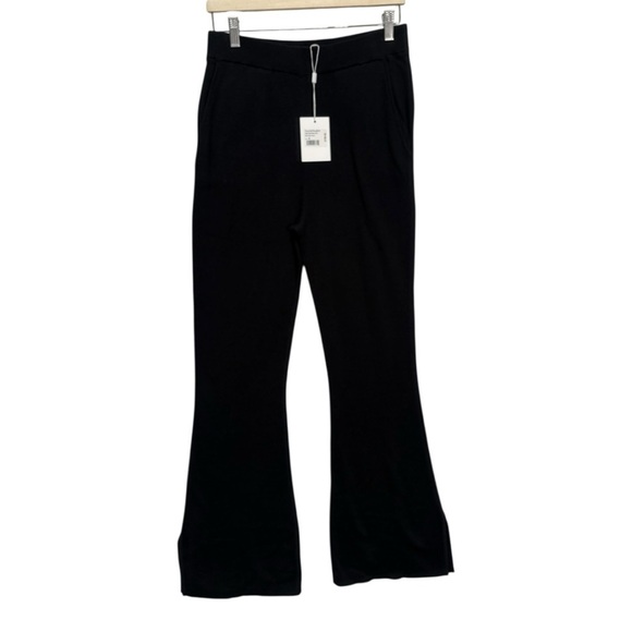 Favorite Daughter Cotton & Cashmere Rib Knit Flare Leg Pants Size Medium NEW - Picture 1 of 9